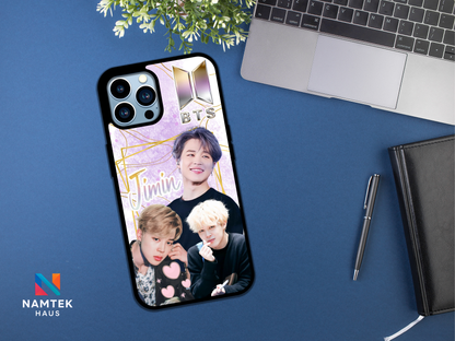 BTS Jimin iPhone Case – Purple Galaxy K‑Pop Phone Cover for ARMY