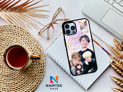 BTS Jimin iPhone Case – Purple Galaxy K‑Pop Phone Cover for ARMY