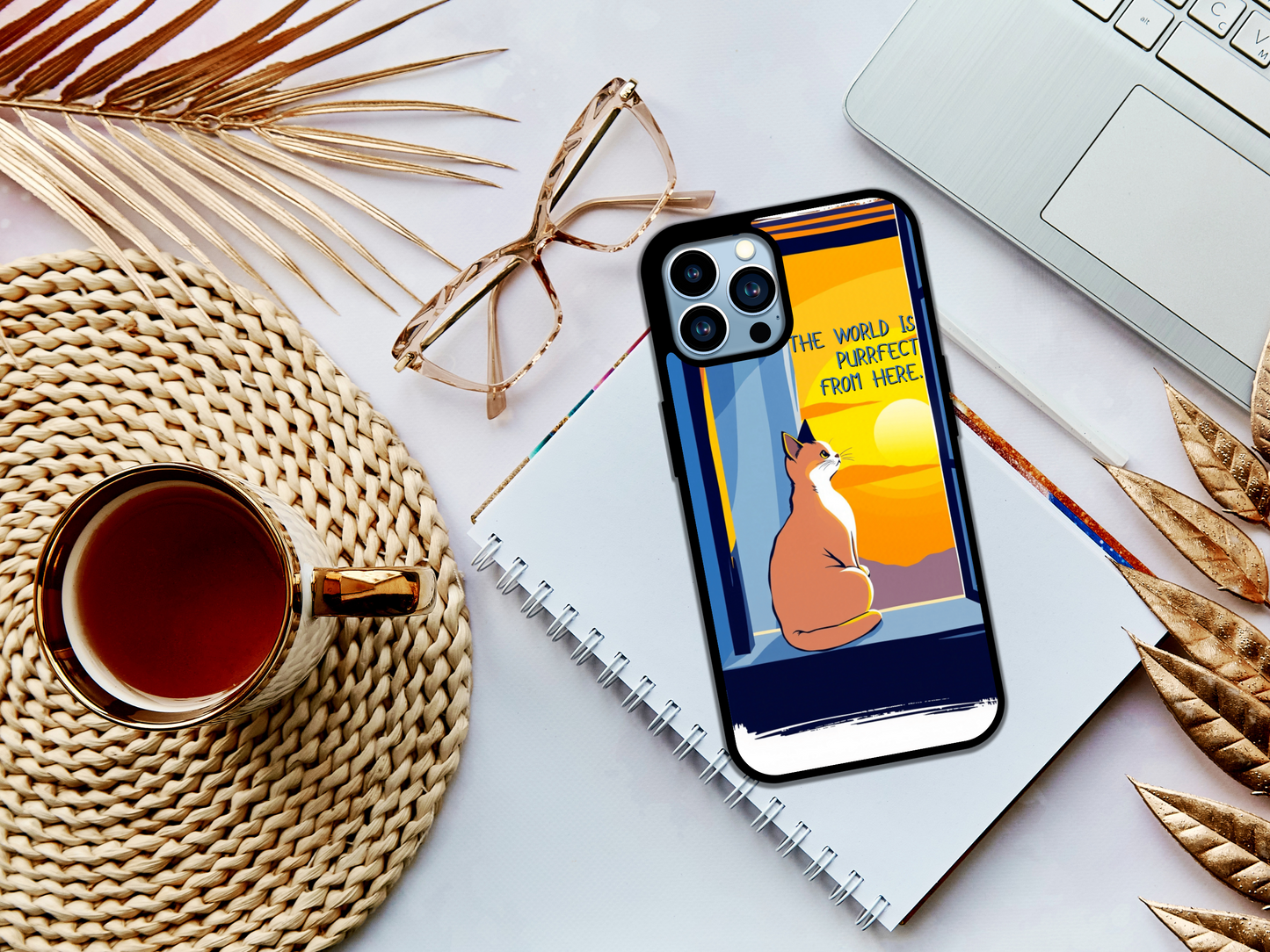 The World is Purrfect from Here Phone Case