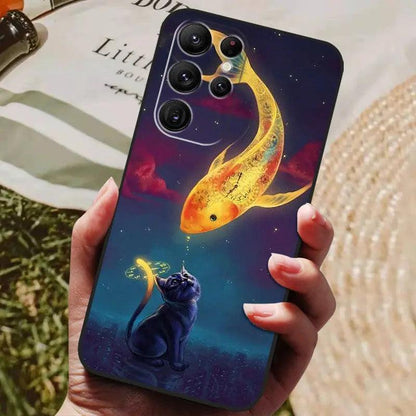 luckanime 3D animal landscape art full brand mobile phone case