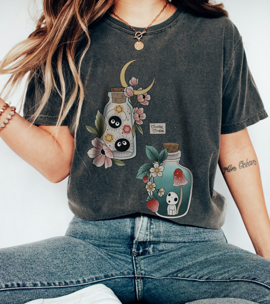Soot Sprites T-Shirt – 100% Cotton Gildan 5000 | Studio Ghibli Cute Anime Tee