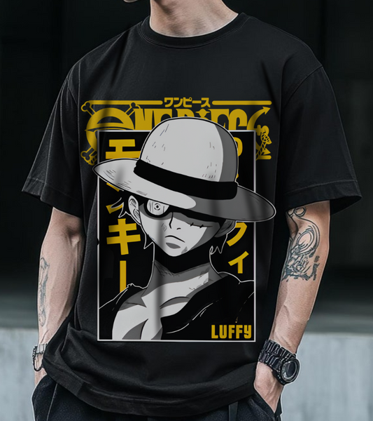 Luffy One Piece T-Shirt – 100% Cotton Anime Tee for Fans of the Future Pirate King
