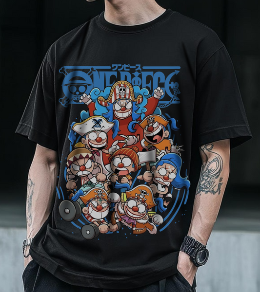 Buggy the Star Clown One Piece T-Shirt – 100% Cotton Anime Tee for Fans of the Grand Line