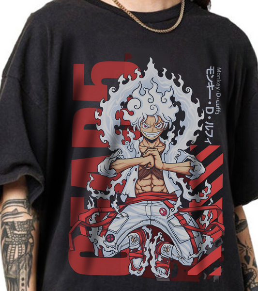 Monkey D. Luffy One Piece T-Shirt – 100% Cotton Anime Shirt for Fans of the Straw Hat Captain