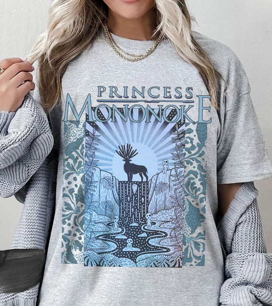 Mononoke Princess Forest Spirit T-Shirt – 100% Cotton Studio Ghibli Inspired Anime Tee