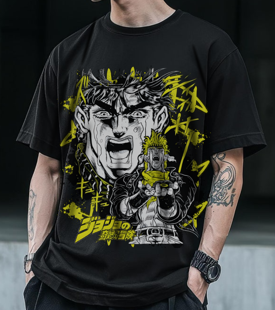 Joestar 100% Cotton T-Shirt – JoJo's Bizarre Adventure Anime Tee for True Fans