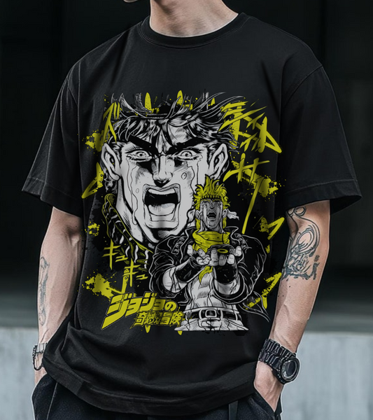 Joestar 100% Cotton T-Shirt – JoJo's Bizarre Adventure Anime Tee for True Fans